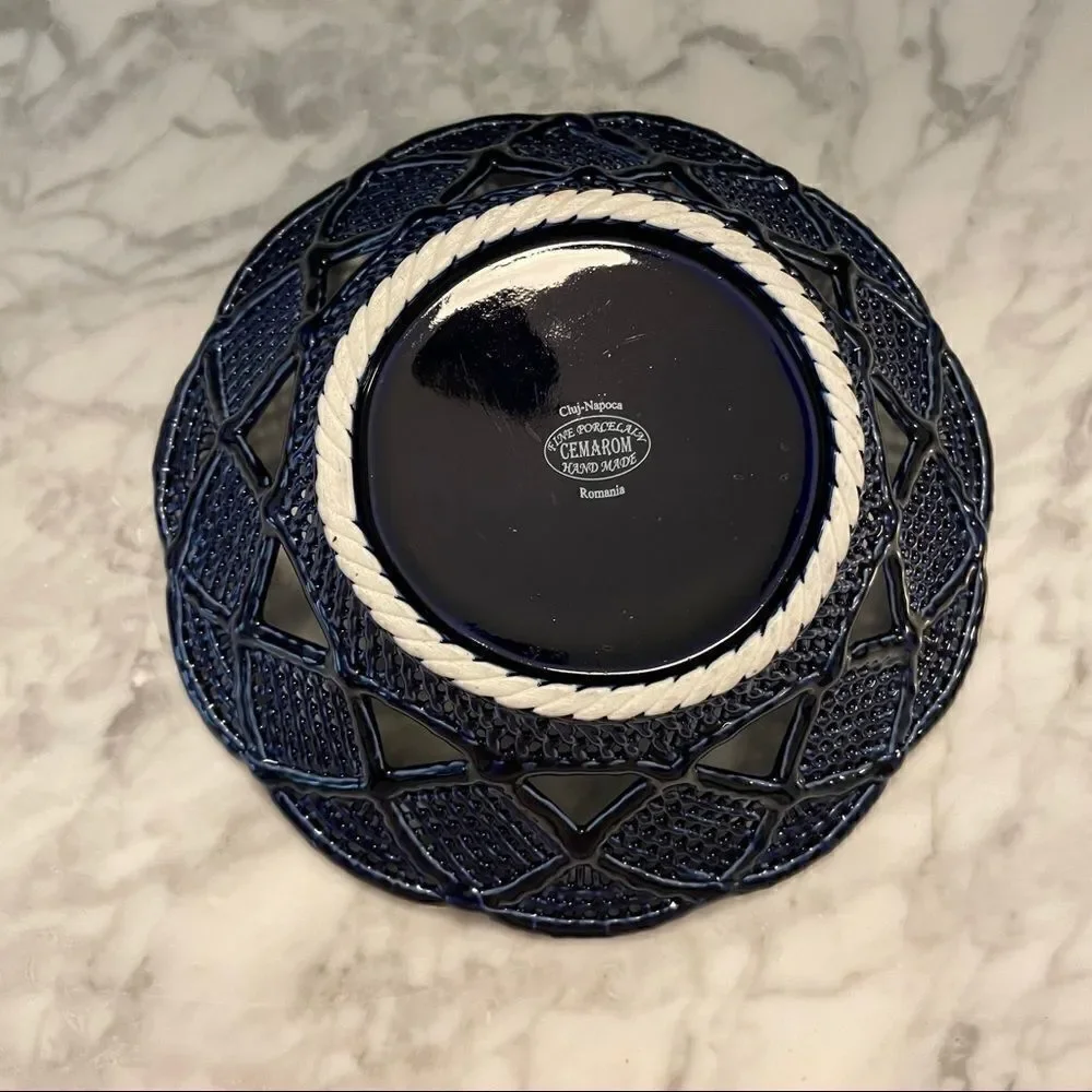 Set of Romanian Cluj-Napoca Reticulated Lace Bowls